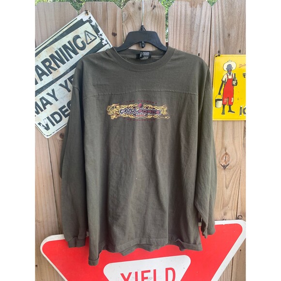 Vintage Y2K Dragon Full Force Boundaries long sleeves Shirt Size XL - Picture 1 of 8
